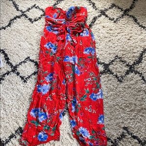 Romper Floral w/matching waistband